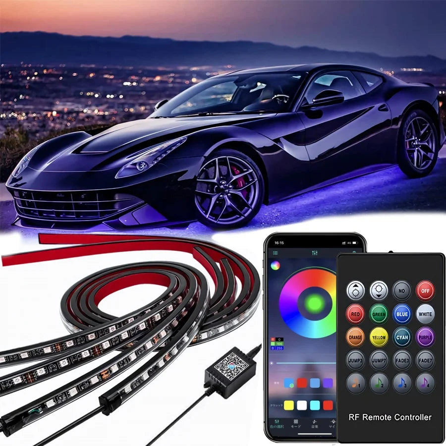 Lumixis Premium Exterior Underglow Kit Multicolor w App Control
