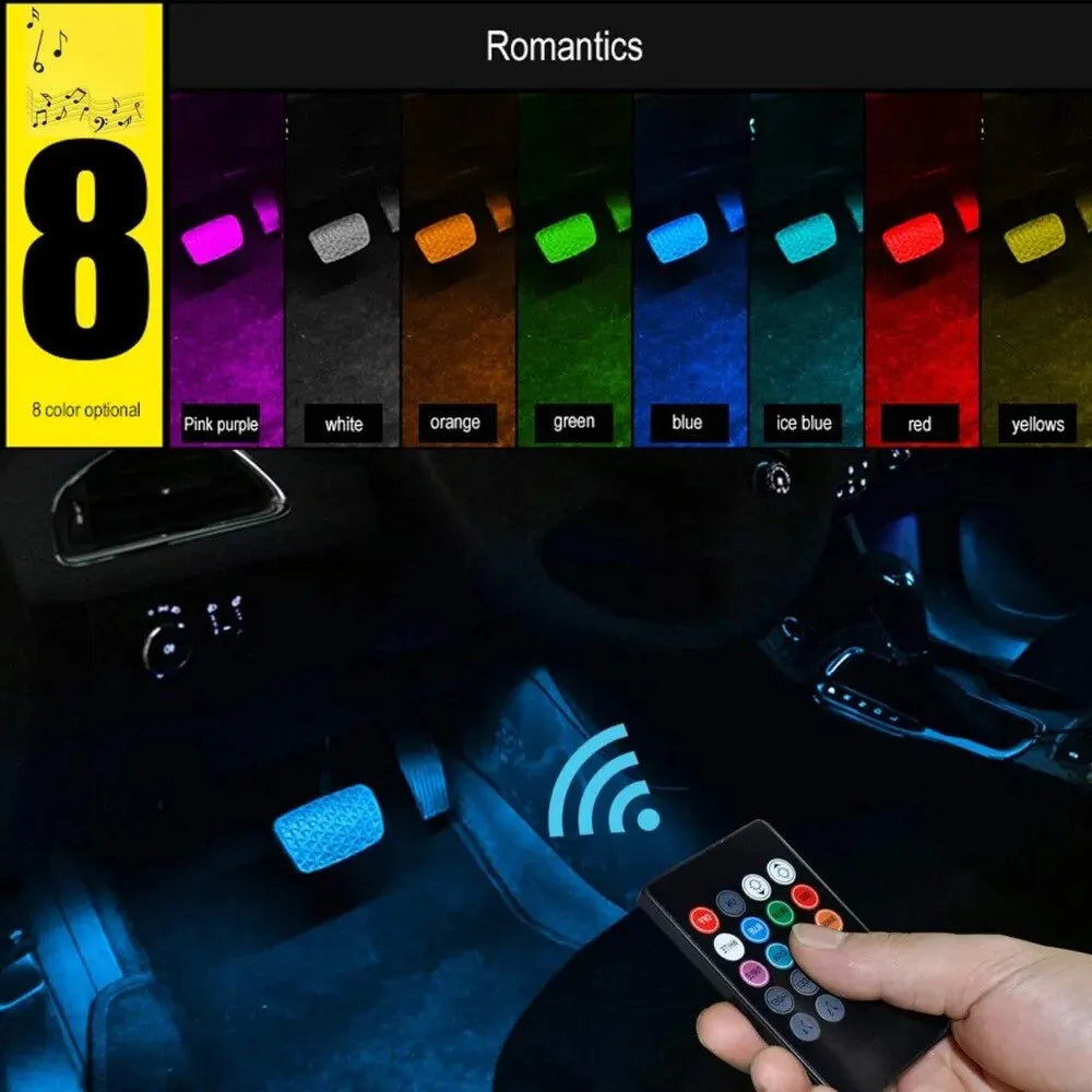 4pc Lumixis Premium Interior Underglow Kit Multicolor