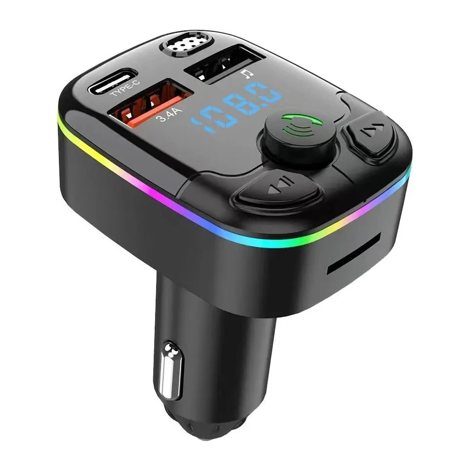 Lumixis LED Car Charger Bluetooth 5.0 FM Transmitter