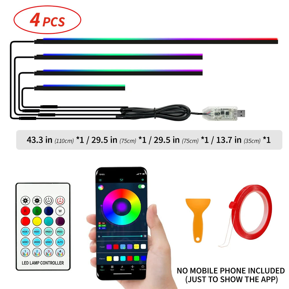 Lumixis Premium LED Strip Light Multicolor w App Control