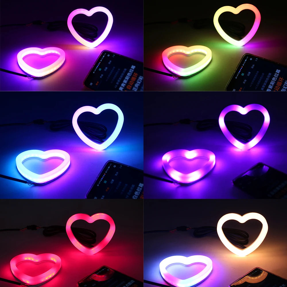 Lumixis Premium Heart LED Multicolor Modified Headlights Installation w App Control