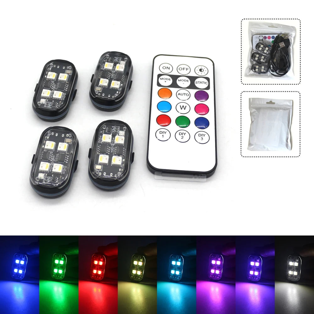 Lumixis Car interior LED Rechargeable UnderGlow Kit
