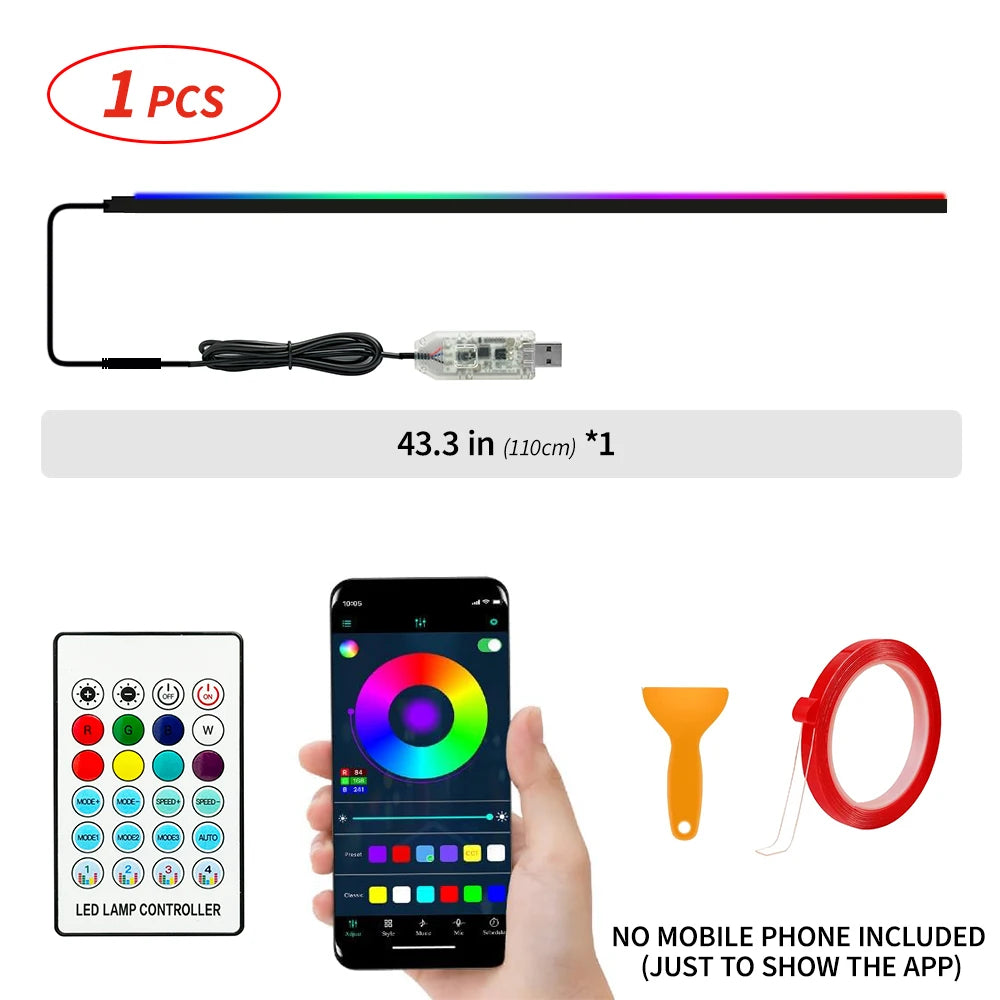 Lumixis Premium LED Strip Light Multicolor w App Control