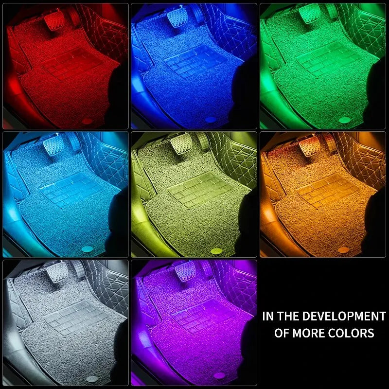 4pc Lumixis Premium Interior Underglow Kit Multicolor